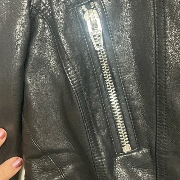 Blank NYC Power Trip Moto Vegan Leather Jacket XS - Picture 10 of 11
